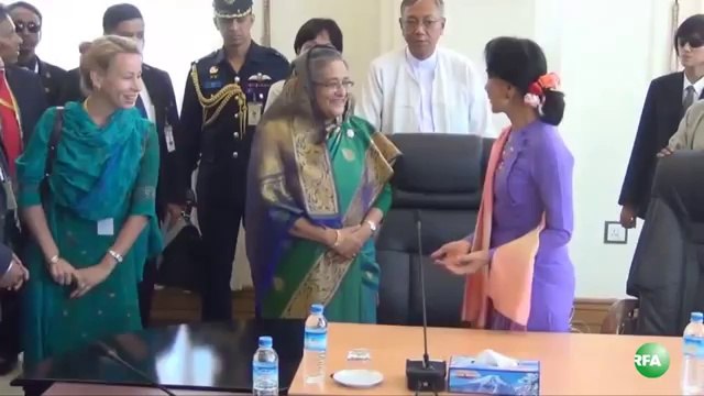 رئيس الوزراء بنغلاديش تلتقي مع داو أونغ سان سو كيي-Bangladesh Prime Minister Meets With Daw Aung San Suu Kyi