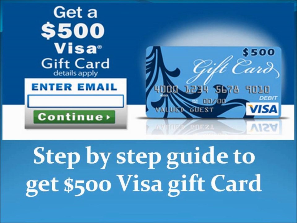 How to get $500 visa gift card. - video Dailymotion