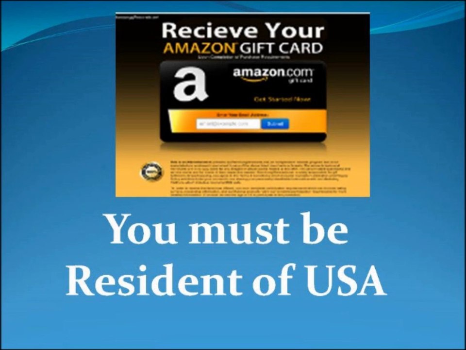 How to get amazon gift card