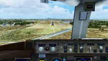 FSX Delta Boeing 757 Landing @ New Orleans ( Cockpit ) ( HD )