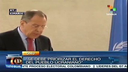 Se deben priorizar derechos del pueblo en la crisis ucraniana: Lavrov