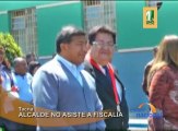 El alcalde de la provincia de Tacna, Fidel Carita no asistió a la fiscalía para responder la denuncia que le hizo un ex sereno de la municipalidad quien trabajó como vigilante de su casa.