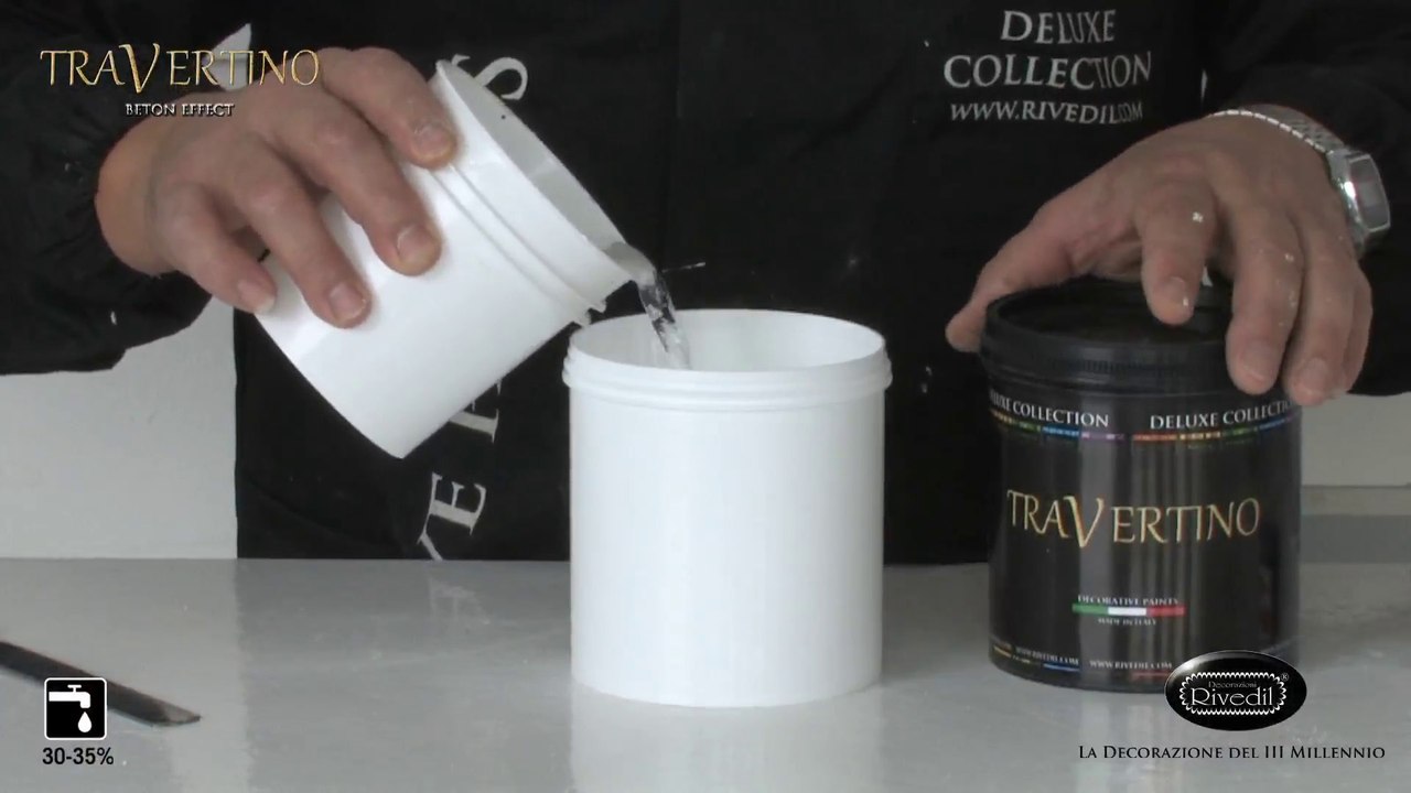 Decorazioni Rivedil - TRAVERTINO BETON Decorative Paint - Video Dailymotion