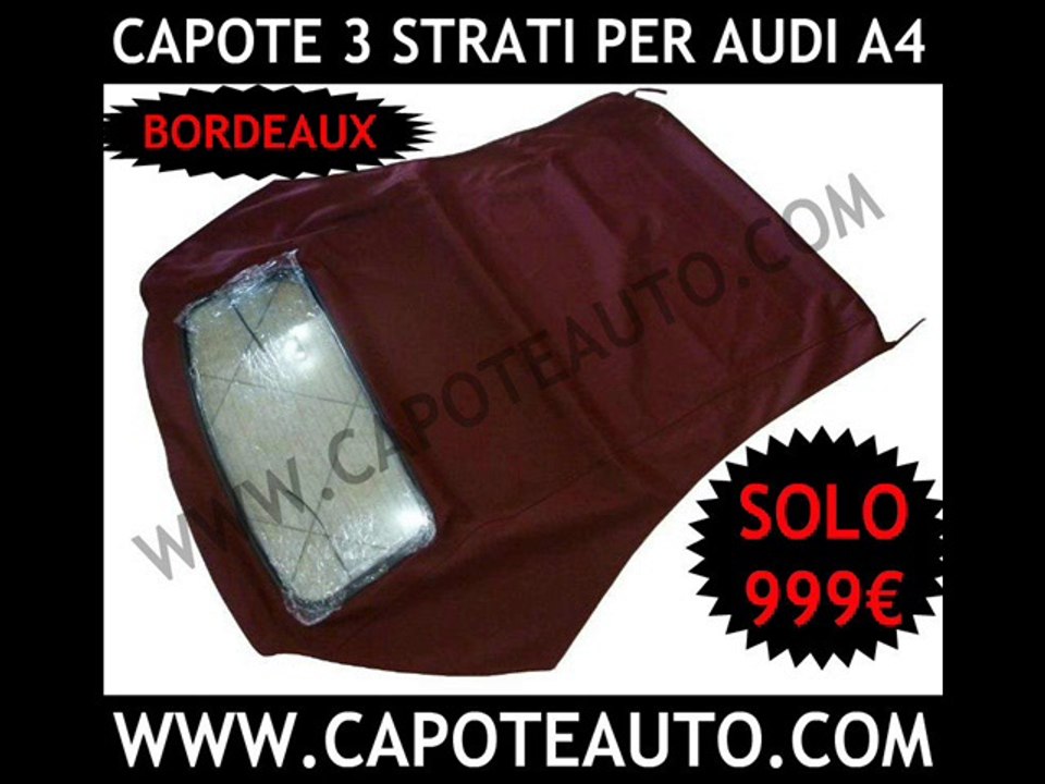 Capota capote cappotta capotta Audi A4 cabrio cabriolet NO usata