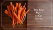 Two Easy Ways to Cut Carrots