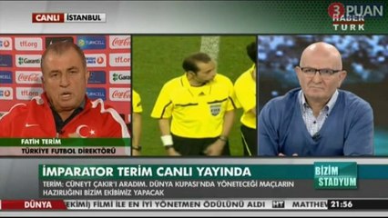 Fatih Terim'den Cüneyt Çakır'a eşi benzeri görülmemiş destek