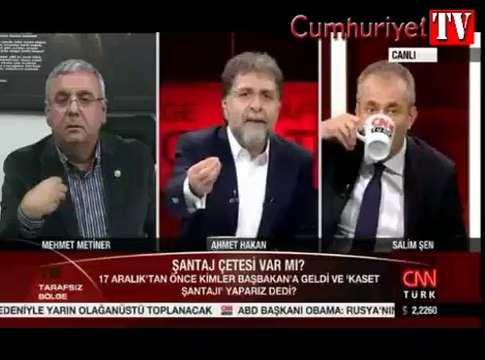 Mehmet Metiner Ahmet Hakan'ı da çıldırttı