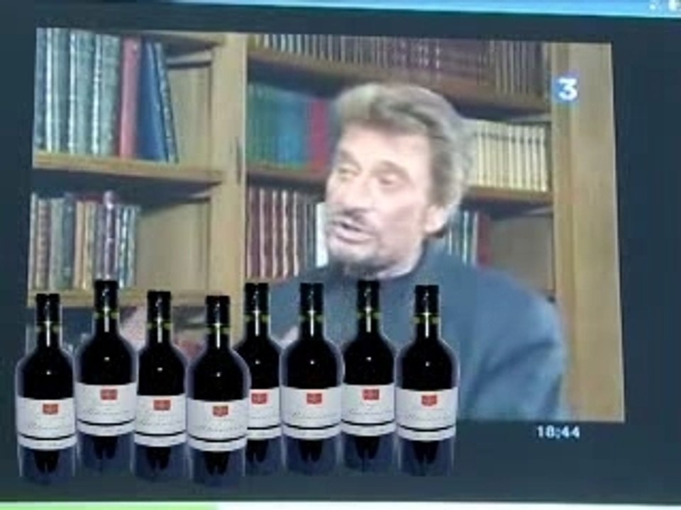 Johnny soutient Sarkozy Hic