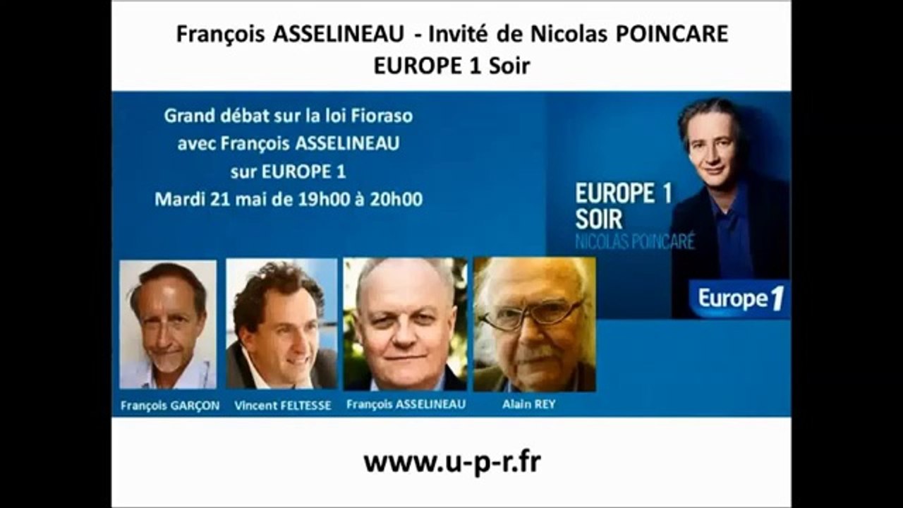 François Asselineau? Europe 1 -  Débat sur la loi Fioraso