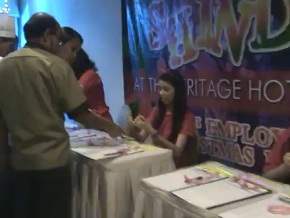 Registration @ Christmas Party with trainees