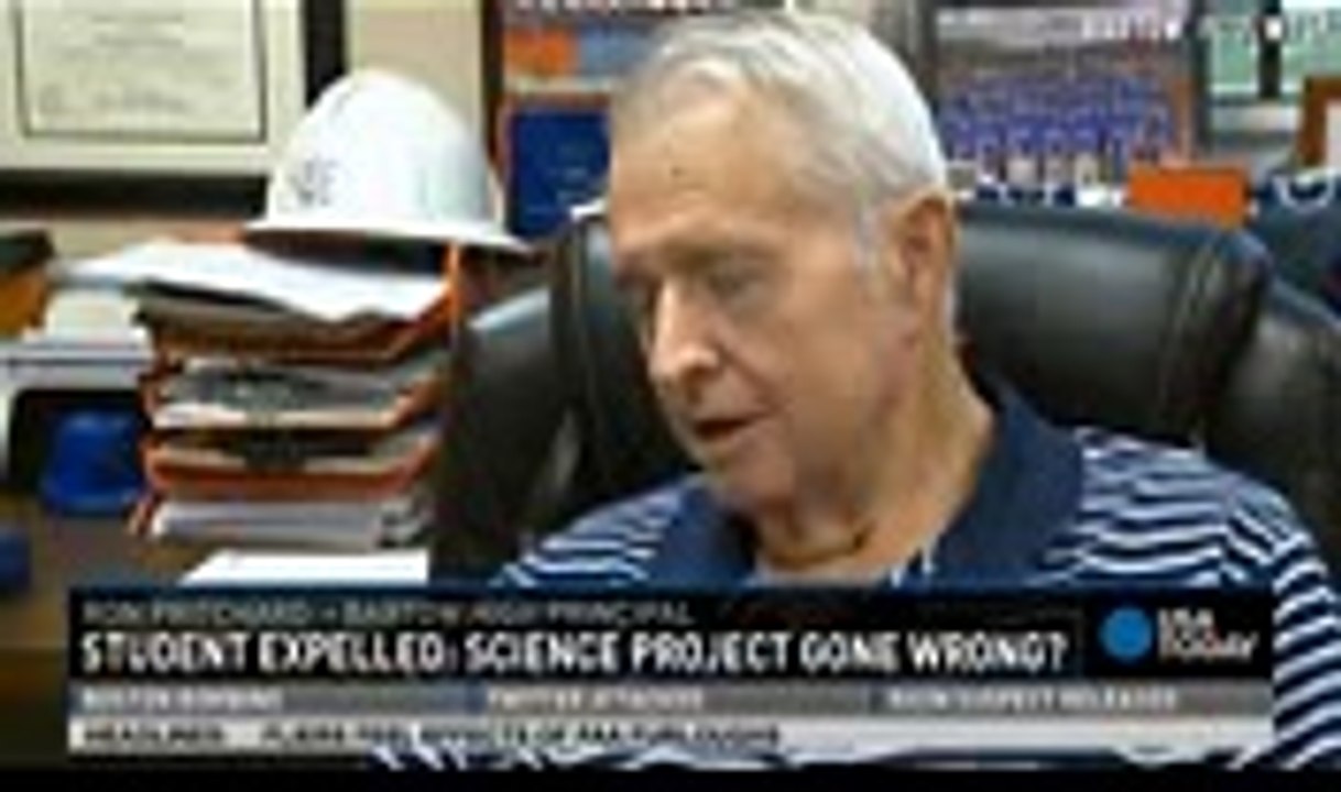 Teen arrested, charged with felony, and expelled for 'science project gone bad' Bartow, FL