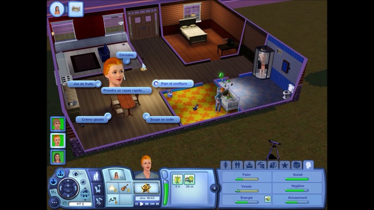 Let's play les Sims 3 : La vie est tranquille quand on est un bambin