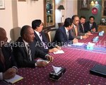 Peoples Party Chairman, Bilawal Bhutto Zardari in meeting with Delegation at Zardrai House
