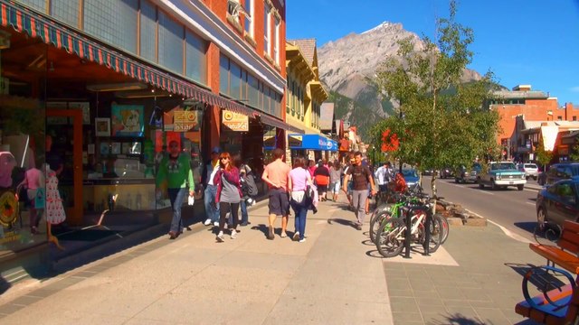 Around the Town of Banff in the Rocky Mountains.