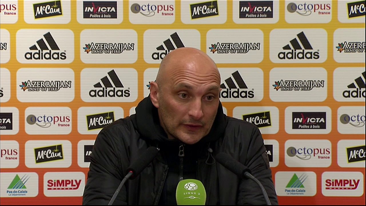 Conférence de presse RC Lens - Tours FC (2-2) : Antoine  KOMBOUARE (RCL) - Olivier PANTALONI (TOURS) - 2013/2014