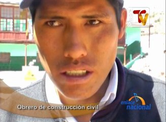 Trabajadores de construcción civil se solidarizan con sus pares y paralizan la construcción del colegio emblemático.