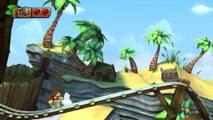 Donkey Kong Country: TF. Raíles hostiles 4-2 - Gameplay - 100% puzzles y letras