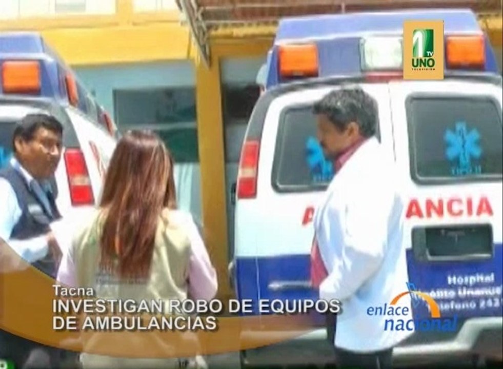 Investigan a trabajadores del Hospital Hipólito Hunanue,  por el robo de equipos biomédicos de las ambulancias.