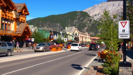 Banff Avenue in the Town of Banff.
