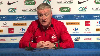 FOOTBALL : International : Bleus - Deschamps : "Pas de match sanction"