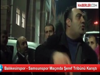 Balıkesirspor - Samsunspor Maçında Şeref Tribünü Karıştı