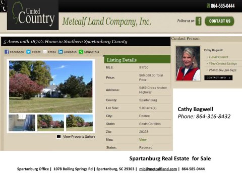Estate Property in South Carolina