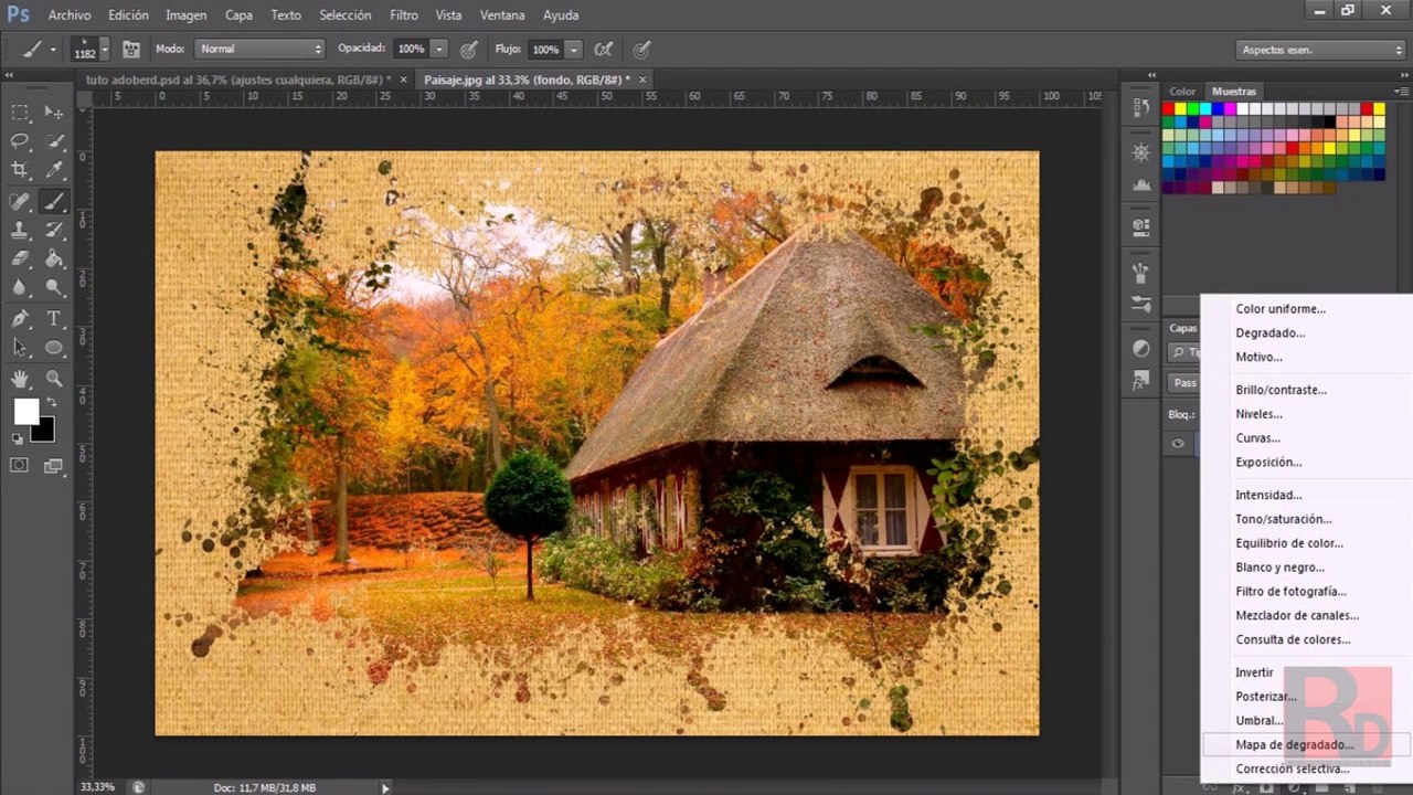 Efecto en imagen con mascara de capas & Ajustes __ Photoshop Cs6 _#3_ @TutorialesDeluxe @Adobe RD