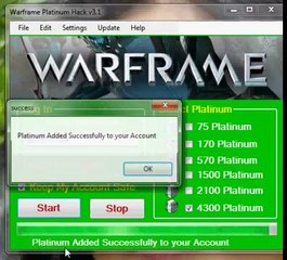 FREE Warframe Platinum Hack working PROOF 2014_