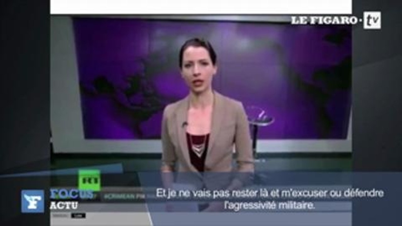 Une journaliste de Russia Today critique en direct l'occupation en Crimée