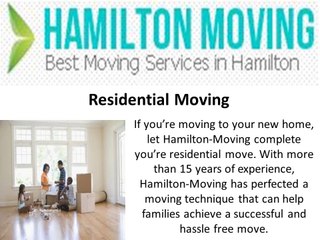Hamilton moving services Inc