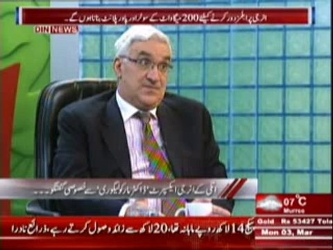 Aaj Ki Baat (Italy Ke Energy Expert Doctor Marco Legori Se Khasusi Guftgu) 3rd March 2014 Part-2