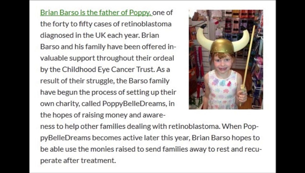 Brian Barso - Retinoblastoma