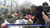 Ukraine: Kerry se recueille à Kiev pour les victimes du Maidan