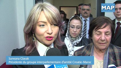Ghellab s'entretient avec la Présidente du groupe interparlementaire d'amitié Croatie-Maroc
