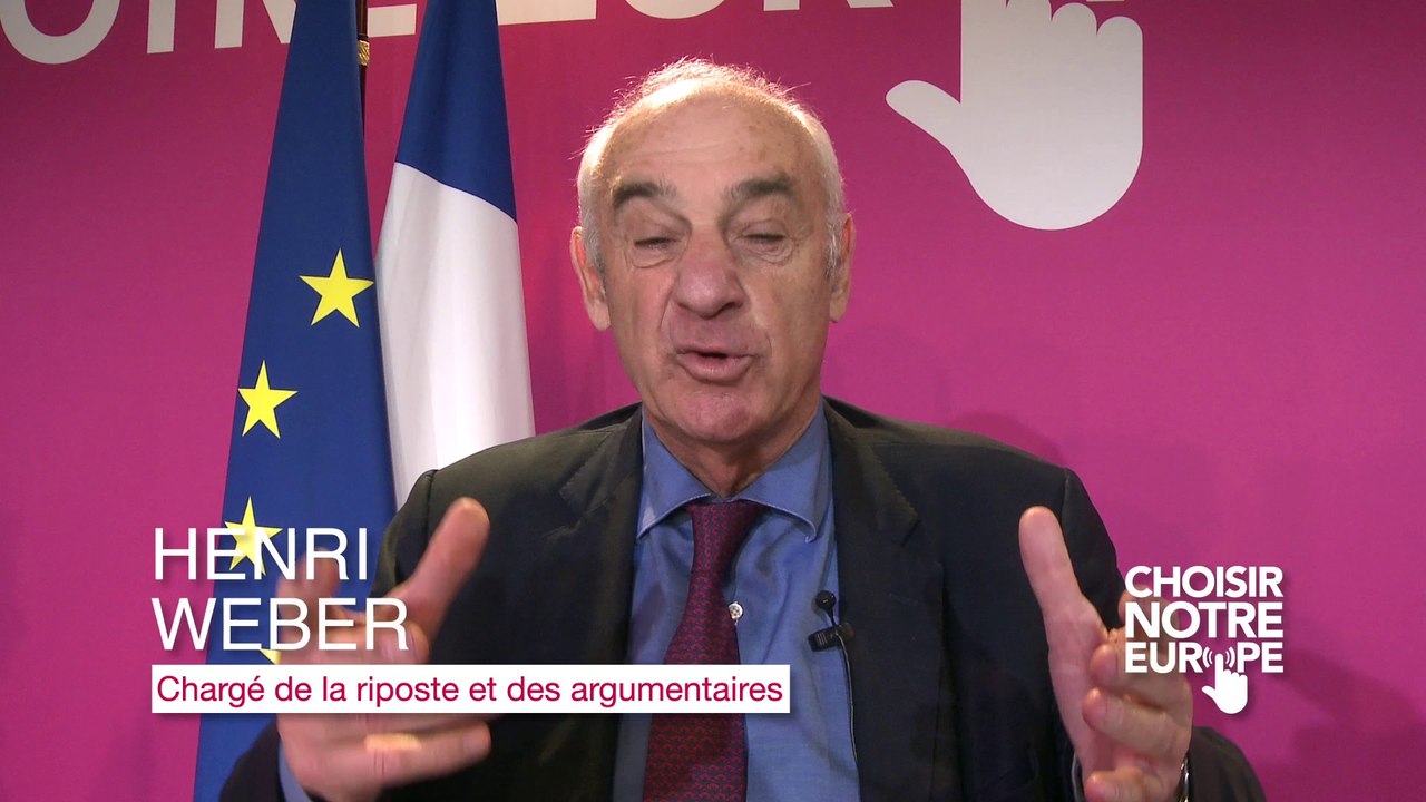 Henri Weber - Lancement de la campagne des européennes «Choisir notre Europe»