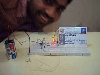 Dark Light Detector Using LDR - Electronics Project by Shahood Aqil