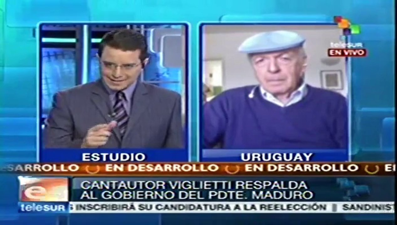 Alegato del compositor Daniel Viglietti en solidaridad con Venezuela