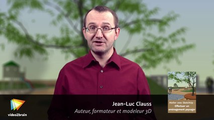 Atelier avec SketchUp : Effectuer un aménagement paysager : trailer | video2brain.com