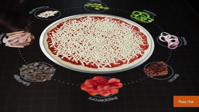 First Look at Pizza Hut's Interactive Touchscreen Table Menu
