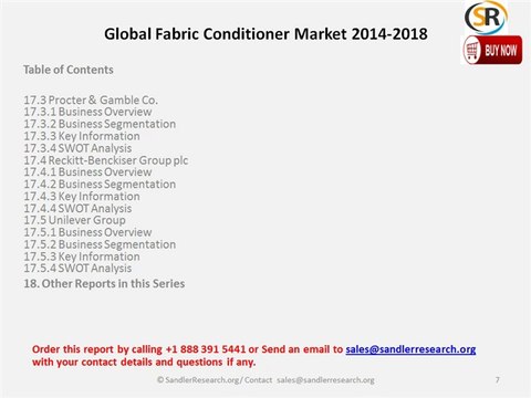 Global Fabric Conditioner Market 2014-2018