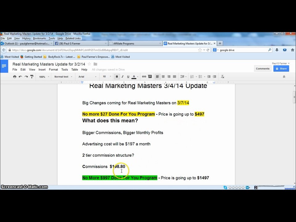 Real Marketing Masters February Profit Update - 3-4-14