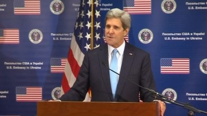 Kerry condemns Russian aggression in Ukraine