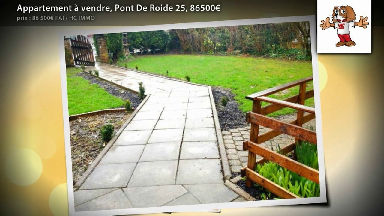 Appartement à vendre, Pont De Roide 25, 86500€
