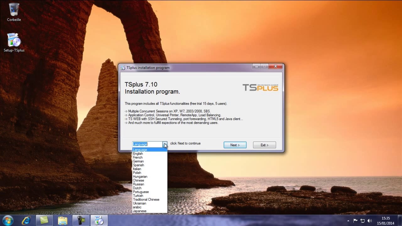 TSplus_installation