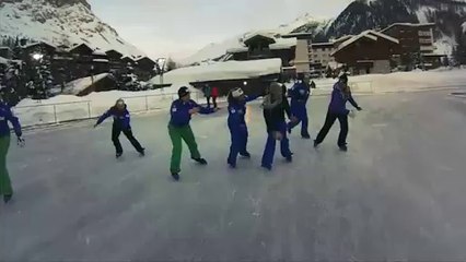 Dominique Gisin – Ice Skating