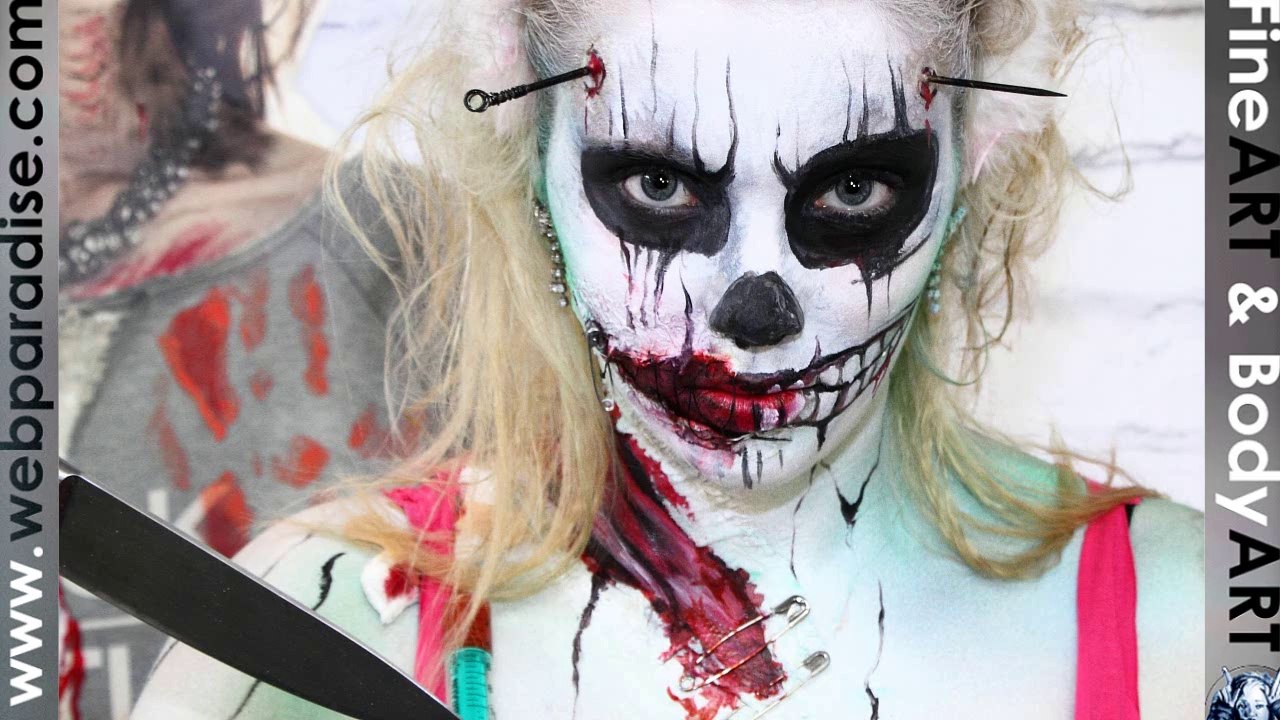 Bodypainting/Special Make-up/bodyapint of Bunny Girl to Bunny Zombie