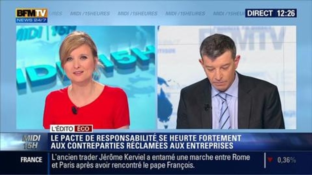 L'Édito éco de Nicolas Doze: Négociations sur le pacte de responsabilité: "On verra plus tard" - 05/03