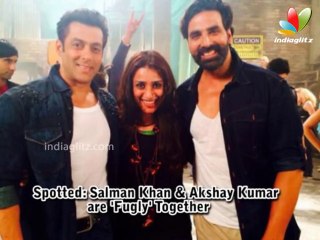 SPOTTED Salman Khan & Akshay Kumar Are 'Fugly' Together  | Hindi Cinema Latest News |