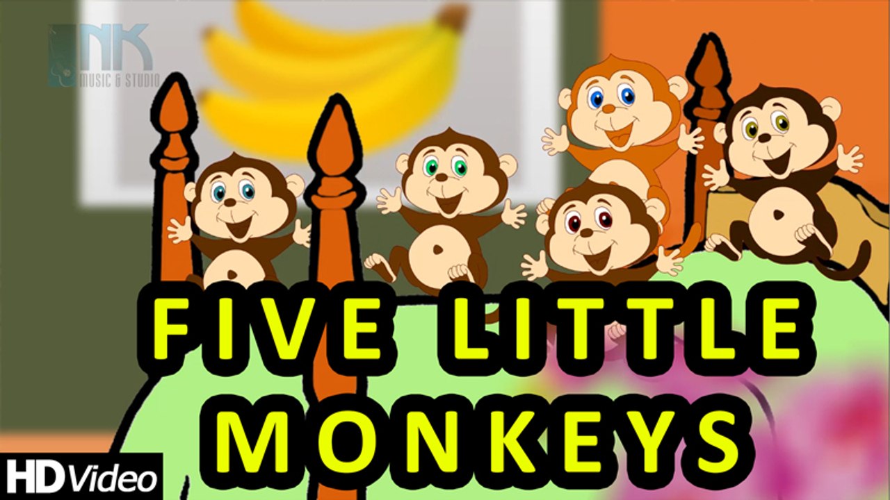 Five Little Monkeys Jumping On The Bed | Children Nursery Rhyme | Children Songs