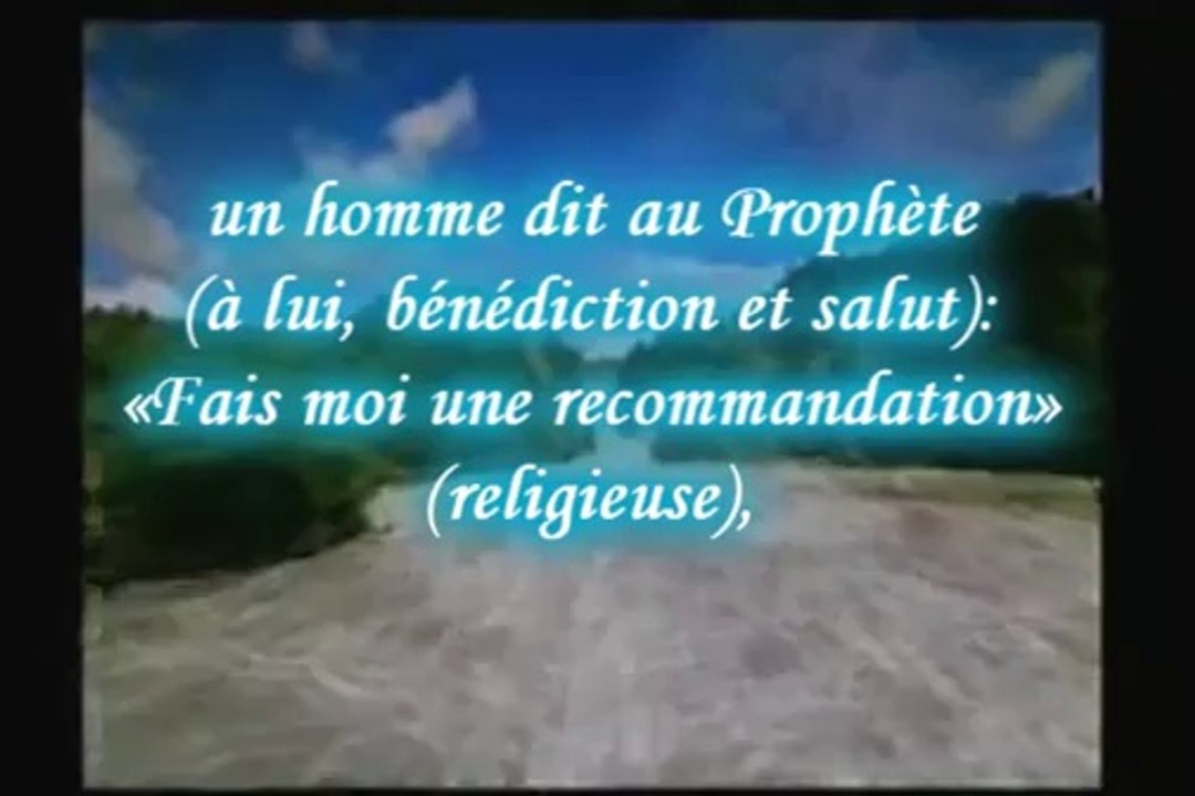 Hadith 16 - Ne te mets pas en colere